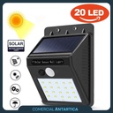 Panel Reflector Solar 20 Led Sensor Movimiento Ip65