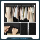 Armario Plegable Perchero Organizador Ropero Desmontable Fucsia