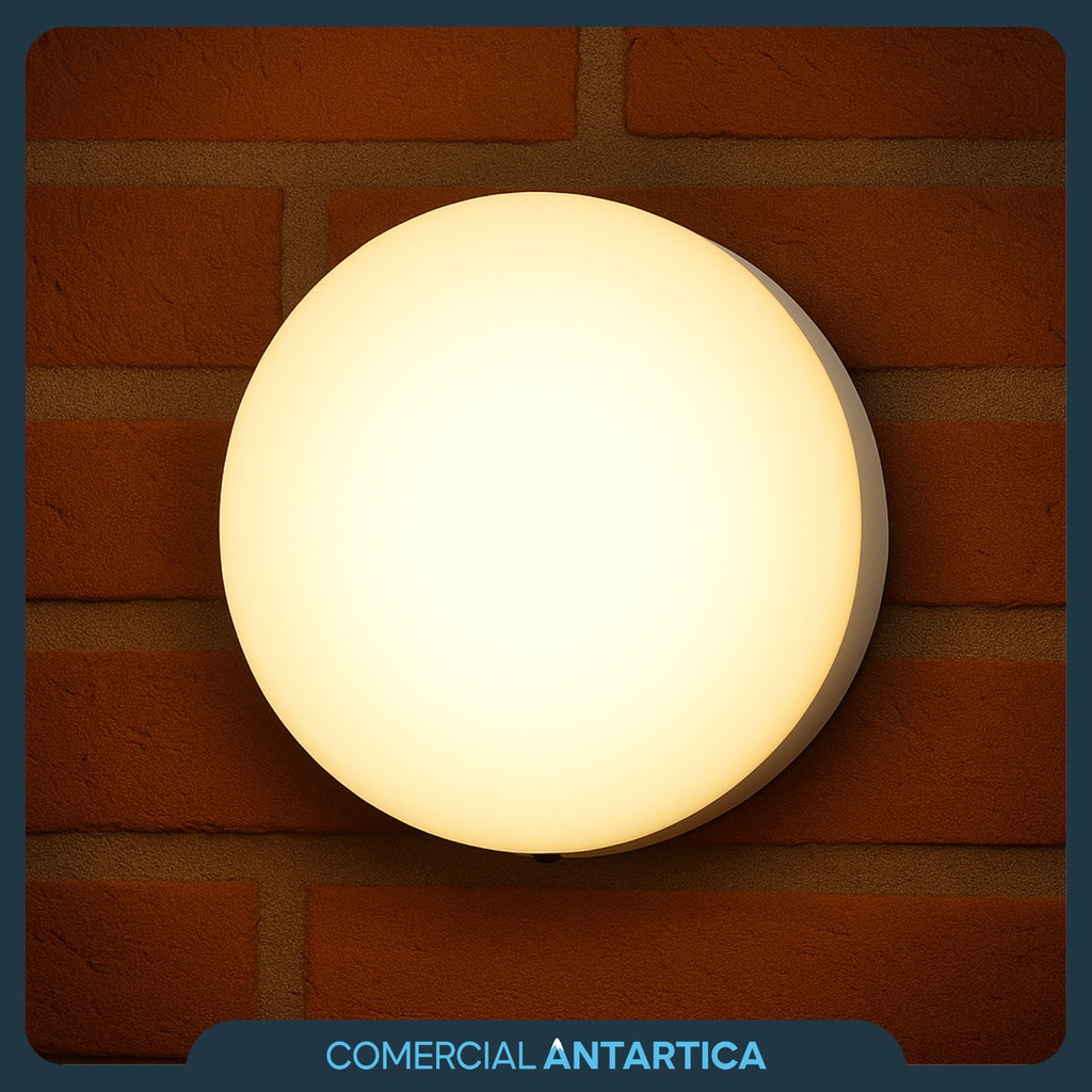 Plafón Led Redonda Aplicar 18w Luz Fría Blanco 