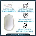 Lampara Led Ovalada Redonda 15w Para Exterior Tecnoled