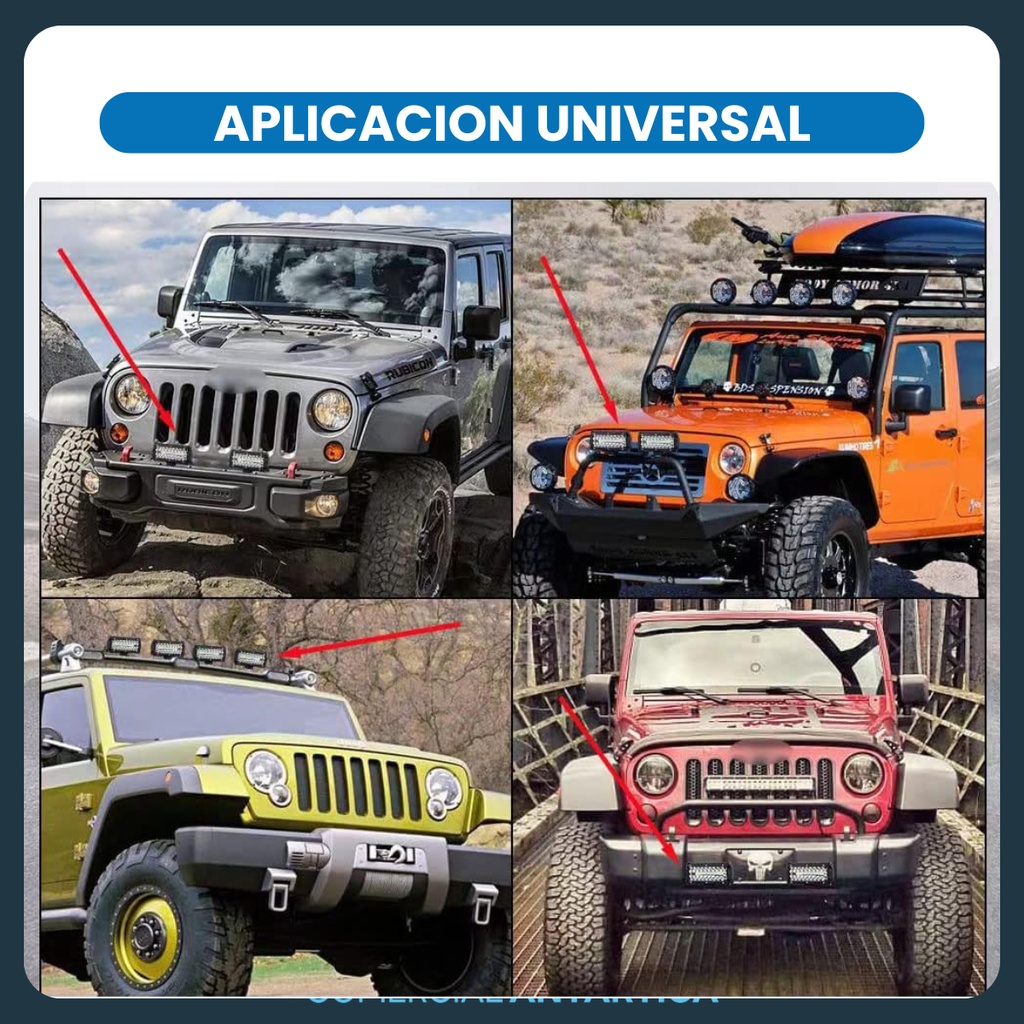 Faro Auxiliar Led 120w De Pura Potencia 