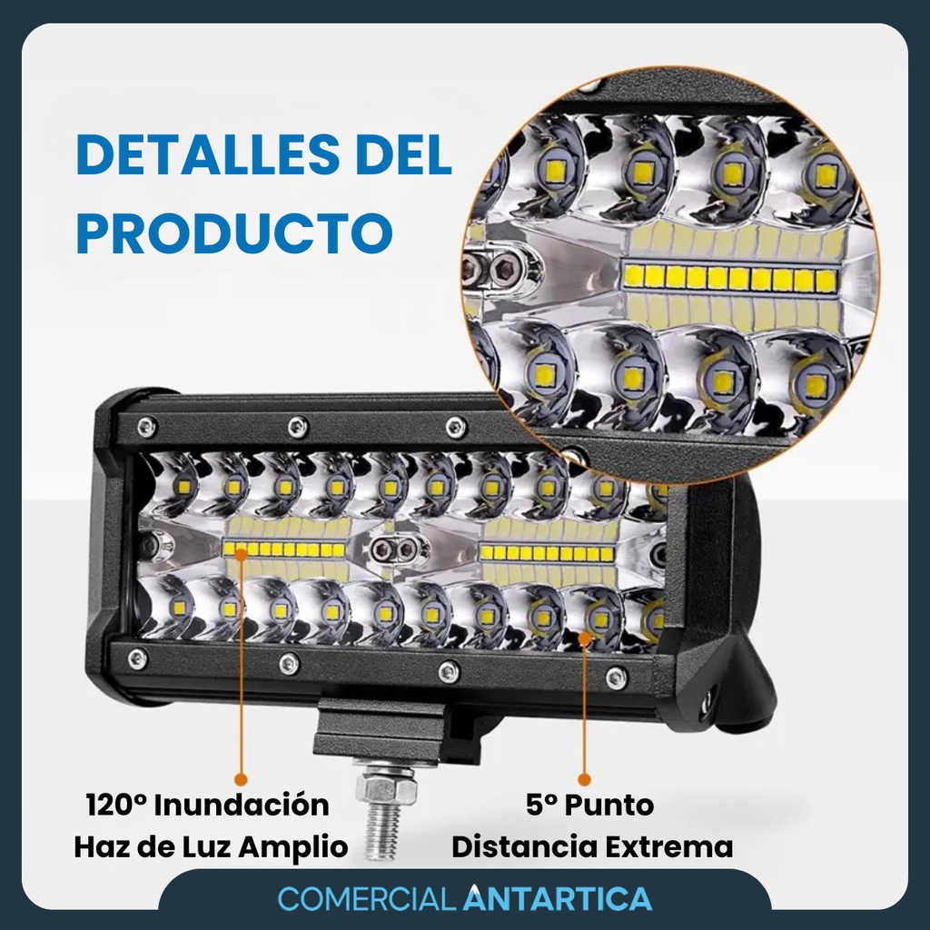 Faro Auxiliar Led 120w De Pura Potencia 