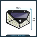 Reflector Led Solar Sensor 1w Con Luz Blanco Frío X4