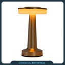 Lámpara Velador Led Usb Recargable Touch 3 Brillos Dorado X2