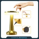 Lámpara Velador Led Usb Recargable Touch 3 Brillos Dorado X2