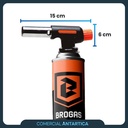 Soplete Soldador Brogas 2702 + Pack 8 Cartucho Gas Butano
