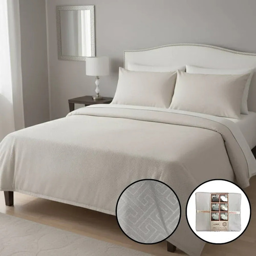 Juego De Sabanas Microfibra Love&home 2.5 Plaza Broderie