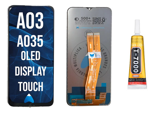Modulo Para Samsung A03 A035 Pantalla + Pegamento T7000 15