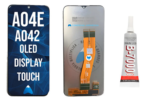 Módulo Para Samsung A04e A042 Oled + Pegamento B-7000