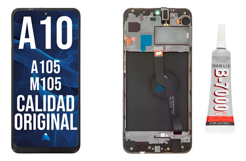 Modulo Compatible Samsung A10 A105 M105 Marco + Pegamento