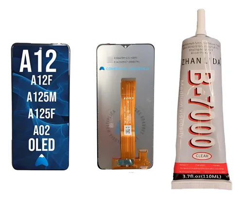 Modulo Pantalla Para Samsung A12 A125f A02 Oled + Pegamento
