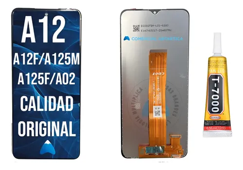Modulo Pantalla Para Samsung A12 A125f + Pegamento T7000 15