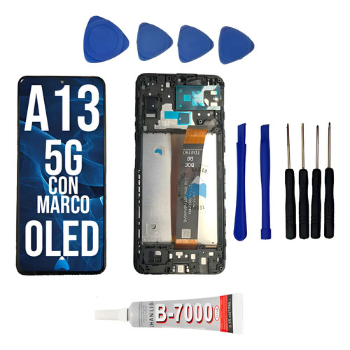 Modulo Pantalla Para Samsung A13 5g Marco + Kit Reparacion