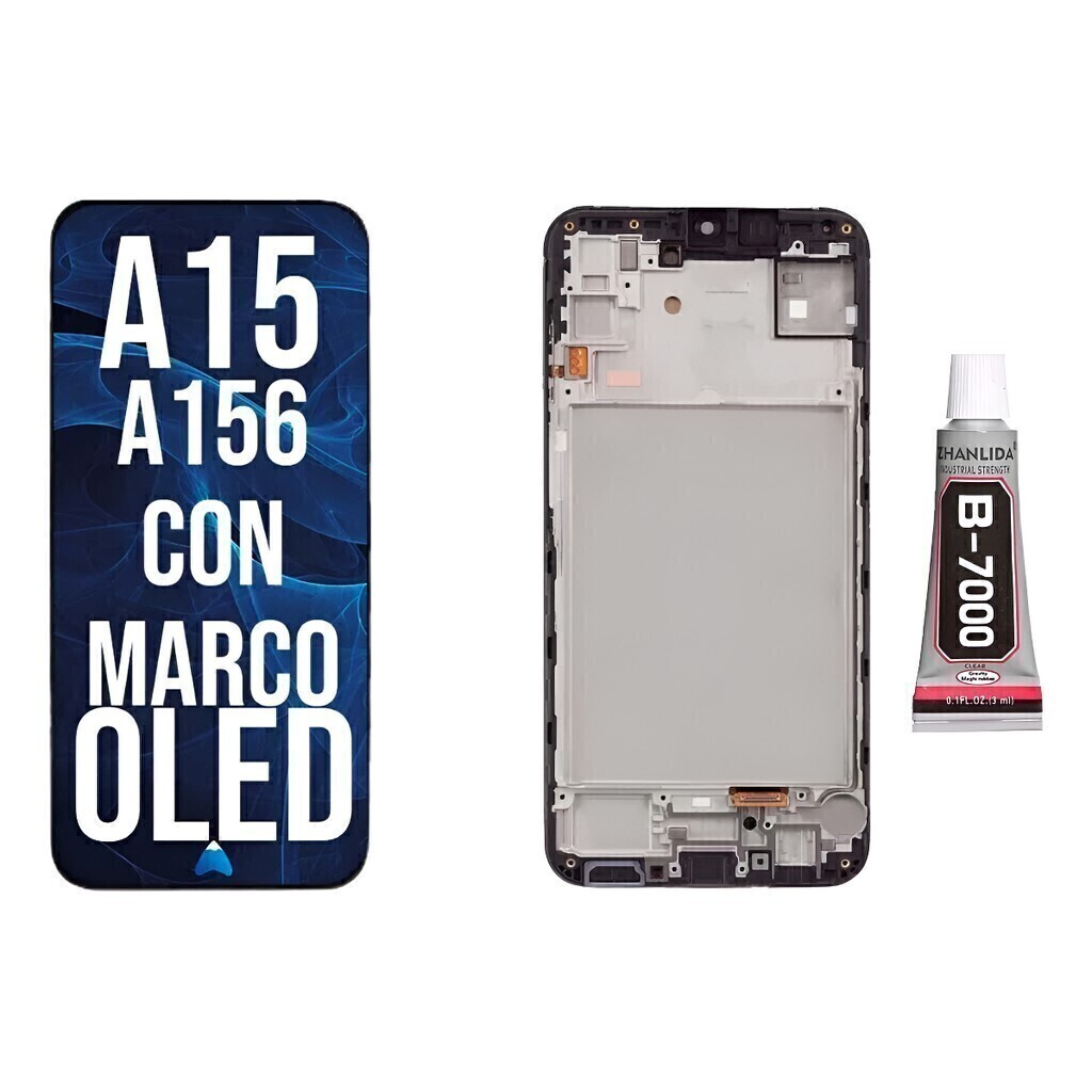 Modulo Display Pantalla Para A15 Oled C/marco +b700 3ml