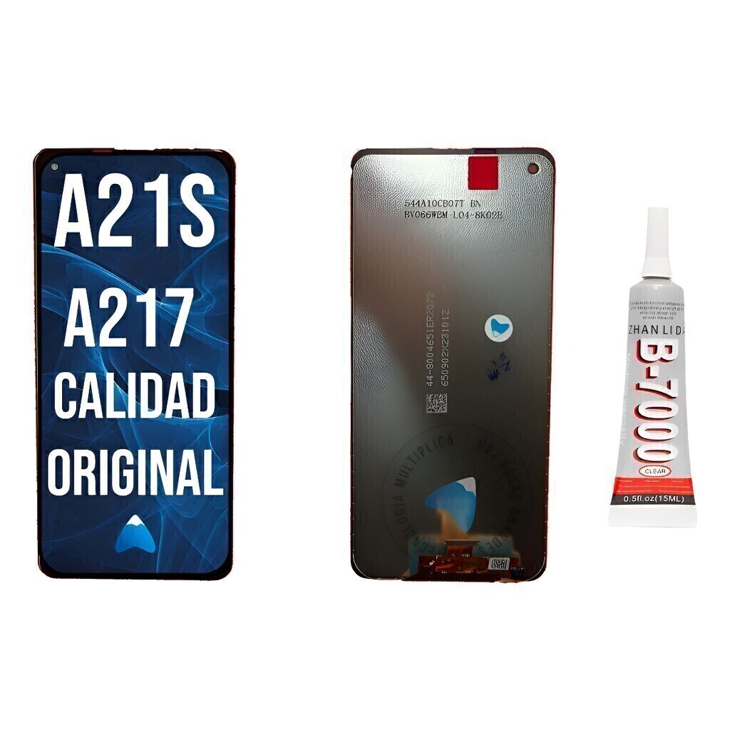 Modulo Compatible Samsung A21s A217 Display Con Pegamento
