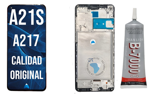Modulo Display Para Samsung A21s A217 Marco + Zhanlida 110ml