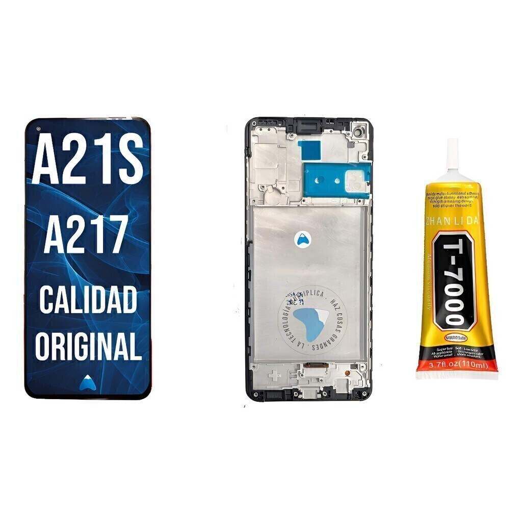 Modulo Compatible Samsung A21s A217 Marco + Pegamento 110ml
