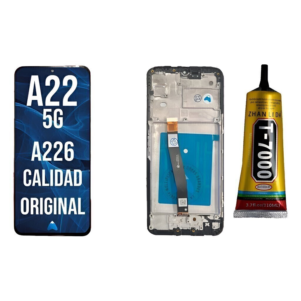 Modulo Pantalla Para Samsung A22 5g A226 Marco + T-700 110ml