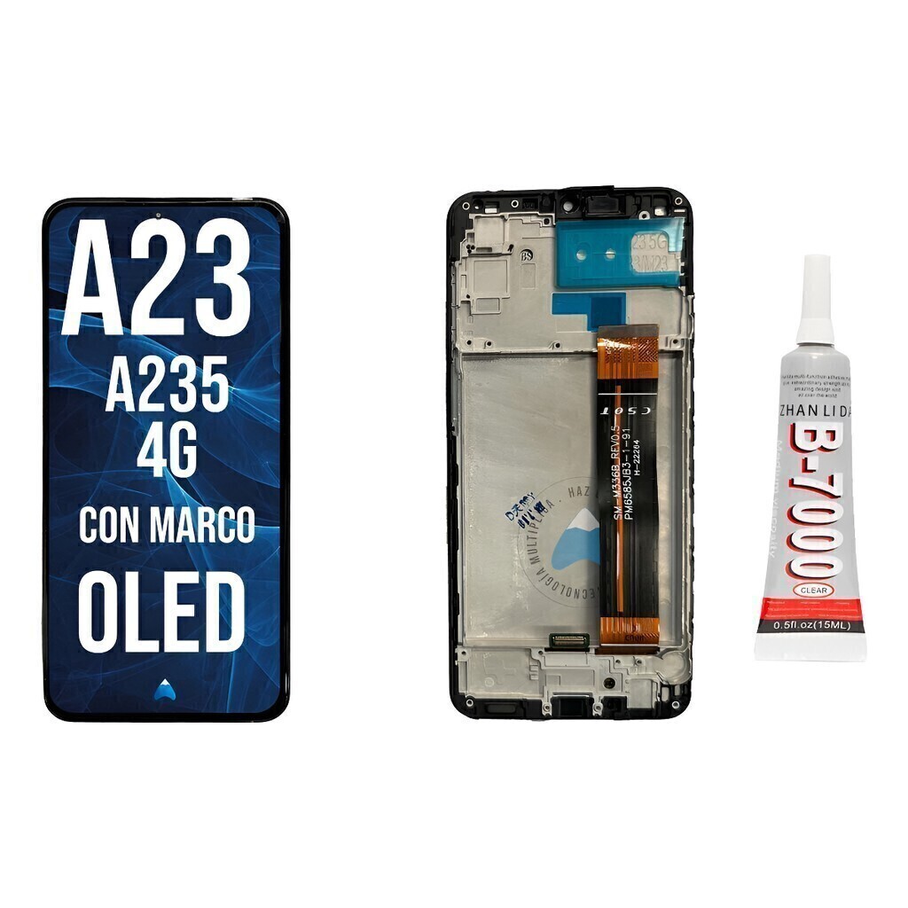 Módulo Pantalla Samsung A23 4g A235 Marco Oled + Pegamento
