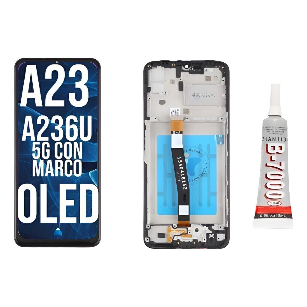 Modulo Para Samsung A23 5g A236u Oled Con Marco + Pegamento