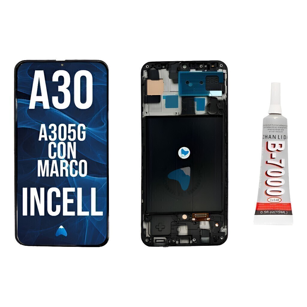 Modulo Para Samsung A30 A305 Incell Con Marco + Pegamento