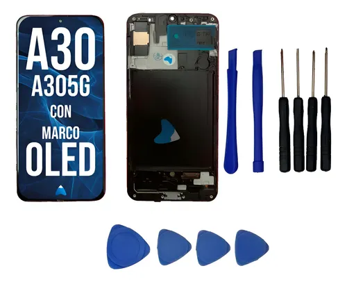 Modulo Pantalla Oled Para Samsung A30a305g Marco Herramienta