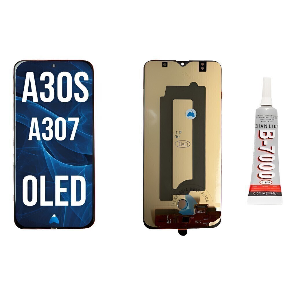 Modulo Display Touch Para Samsung A30s A307 Oled + Pegamento
