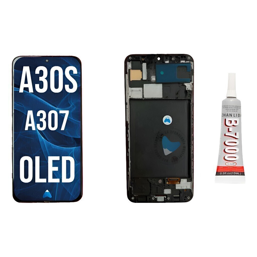 Modulo Samsung A30s A307 Pantallaoled C/marco Con Pegamento