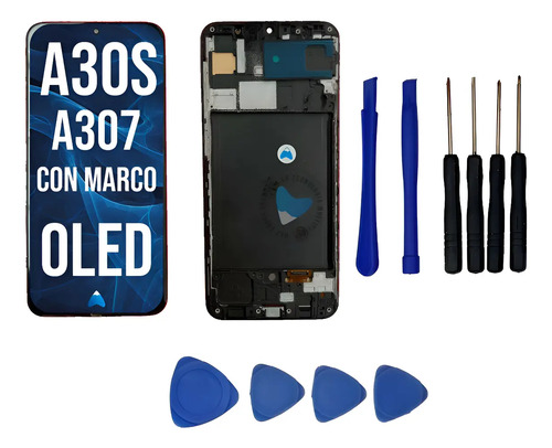 Modulo Para Samsung A30s A307 Oled Marco + Kit Herramienta
