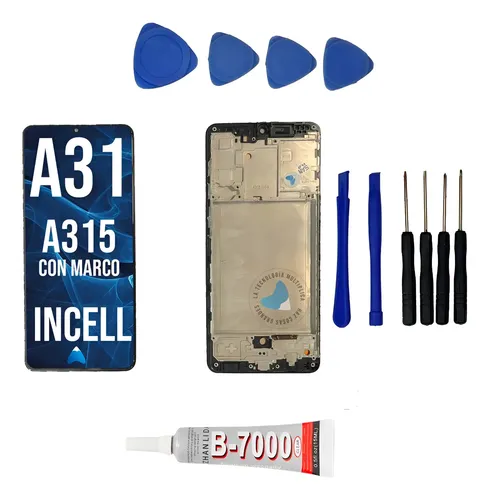 Modulo Display Touch Para Samsung A31 A315 Marco + Kit