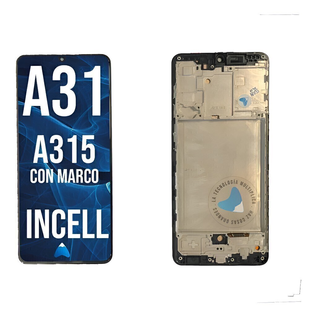 Modulo Display Touch Para Samsung A31 A315 Incell Con Marco