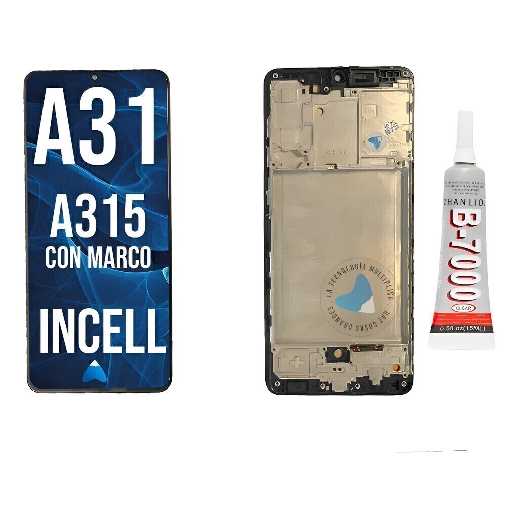 Modulo Para Samsung A31 A315 Incell Marco + Pegamento 15ml
