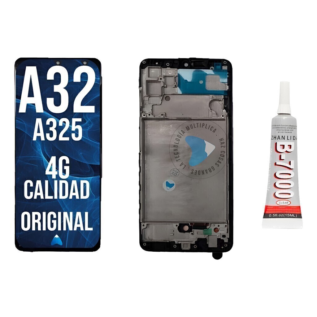Modulo Pantalla Para A32 4g A325 Marco Incell + Pegamento