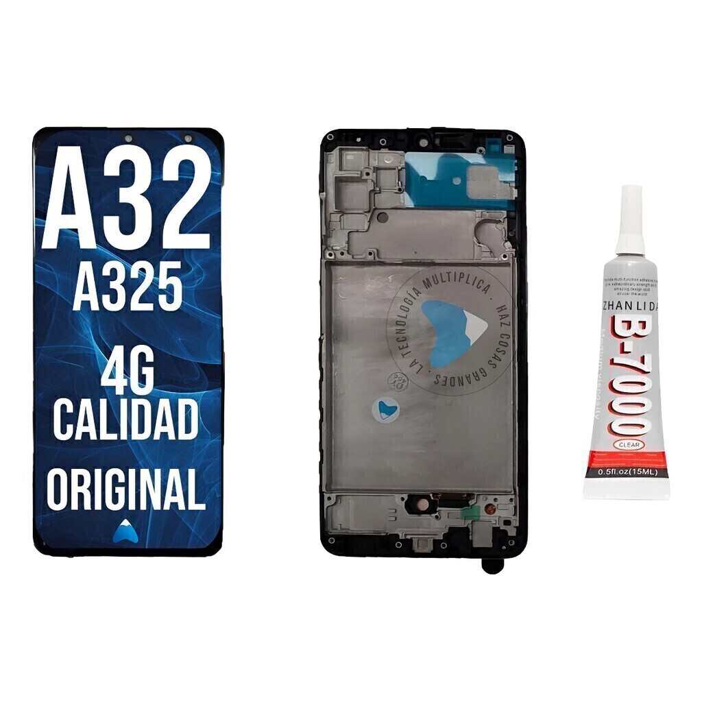 Modulo Tactil Display A32 4g Con Marco Oled + Pegamento