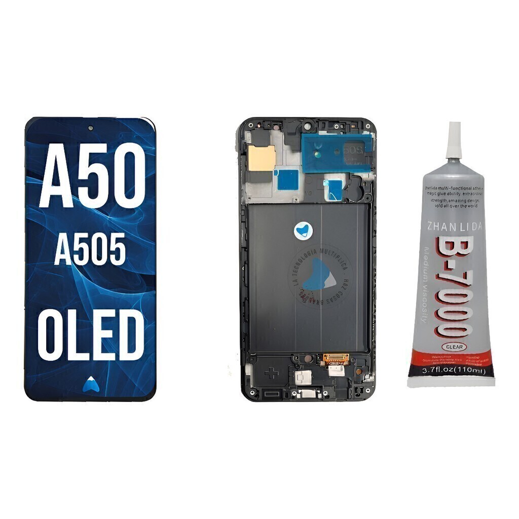 Pantalla Disp Modulo Para Samsung A50 Marco + Zhanlida 110ml