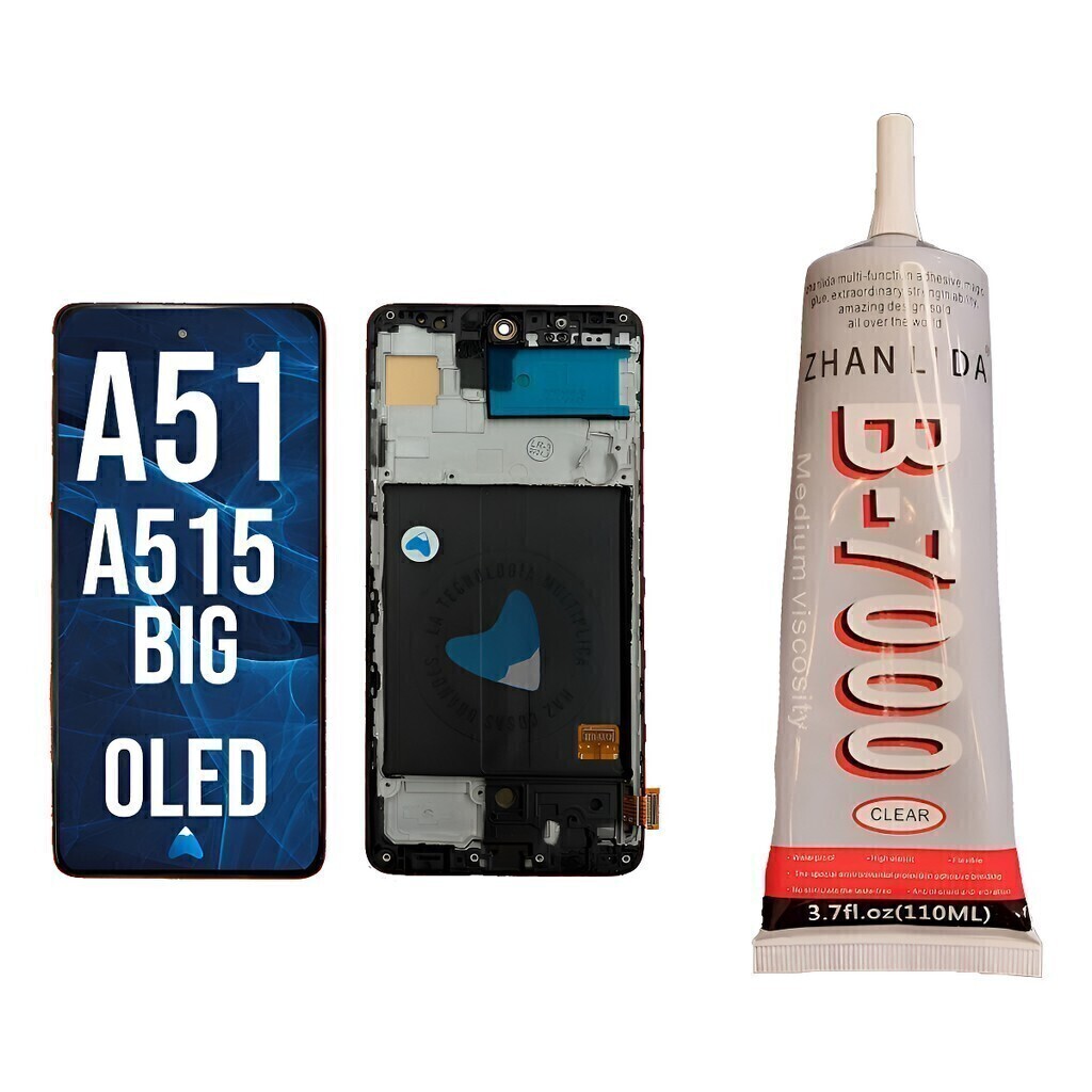 Modulo Pantalla Para Samsung A51 Big Oled Marco + Pegamento