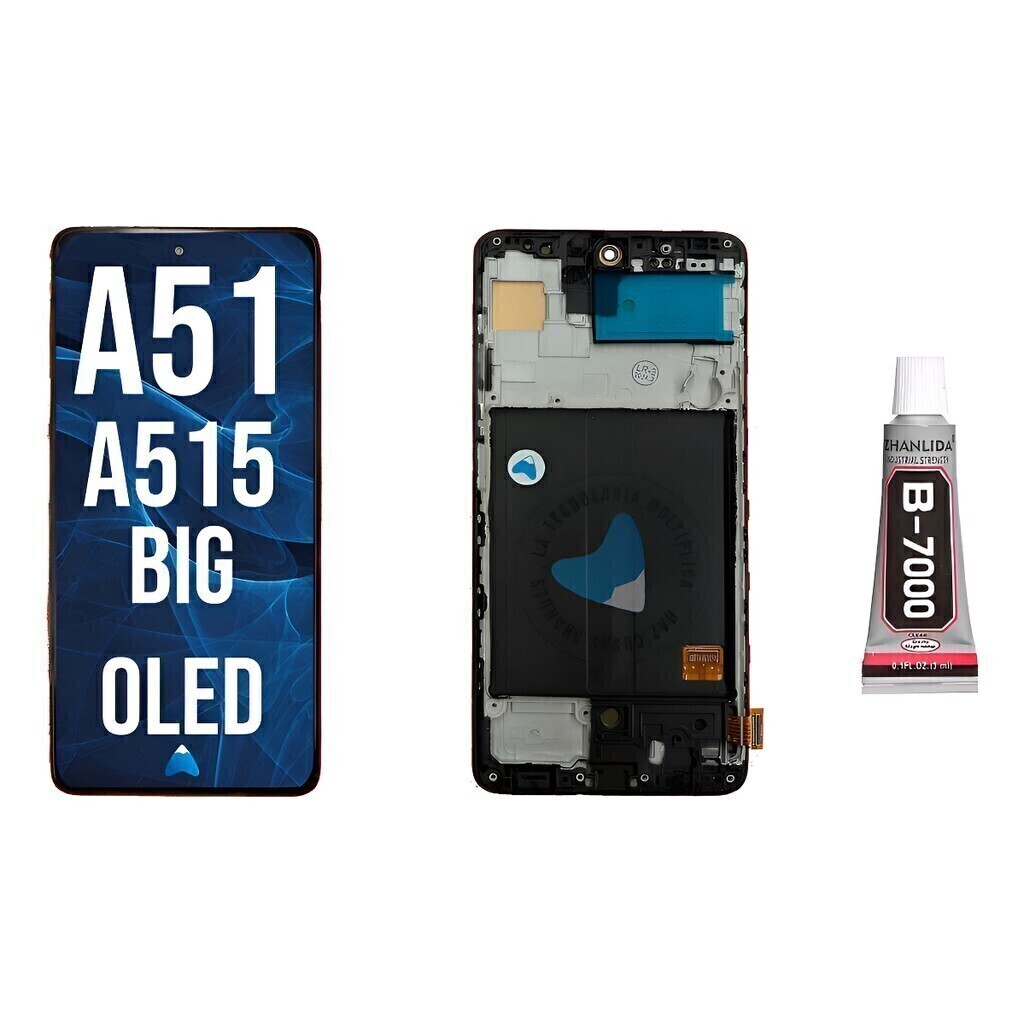Modulo Para Samsung A51 Big Oled Con Marco + T-7000 De 3ml