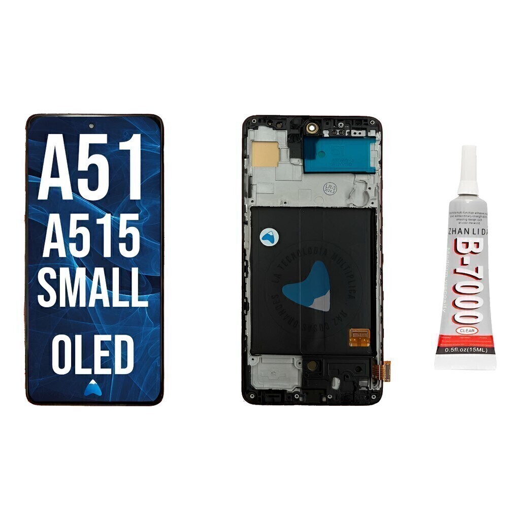 Modulo Display Samsung A51 A515 C/marco Oled + Pegamento