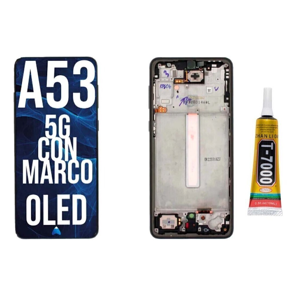 Modulo Display Pantalla Para A53 C/marco +t700
