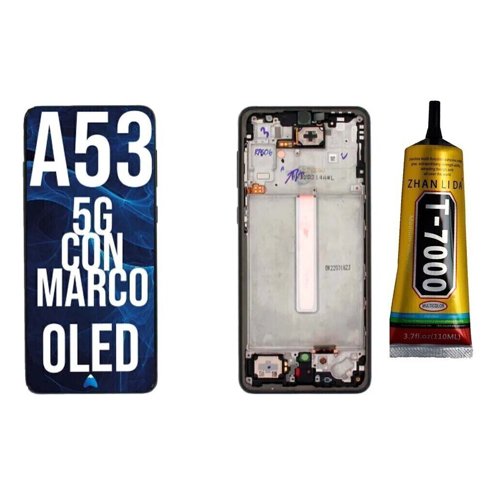 Modulo Display Pantalla Para A53 C/marco +t700 Grande