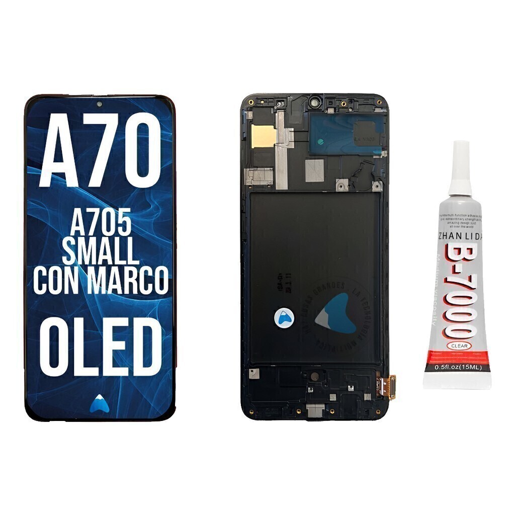 Modulo Pantalla Para Samsung A70 A705 Marco Oled + Pegamento
