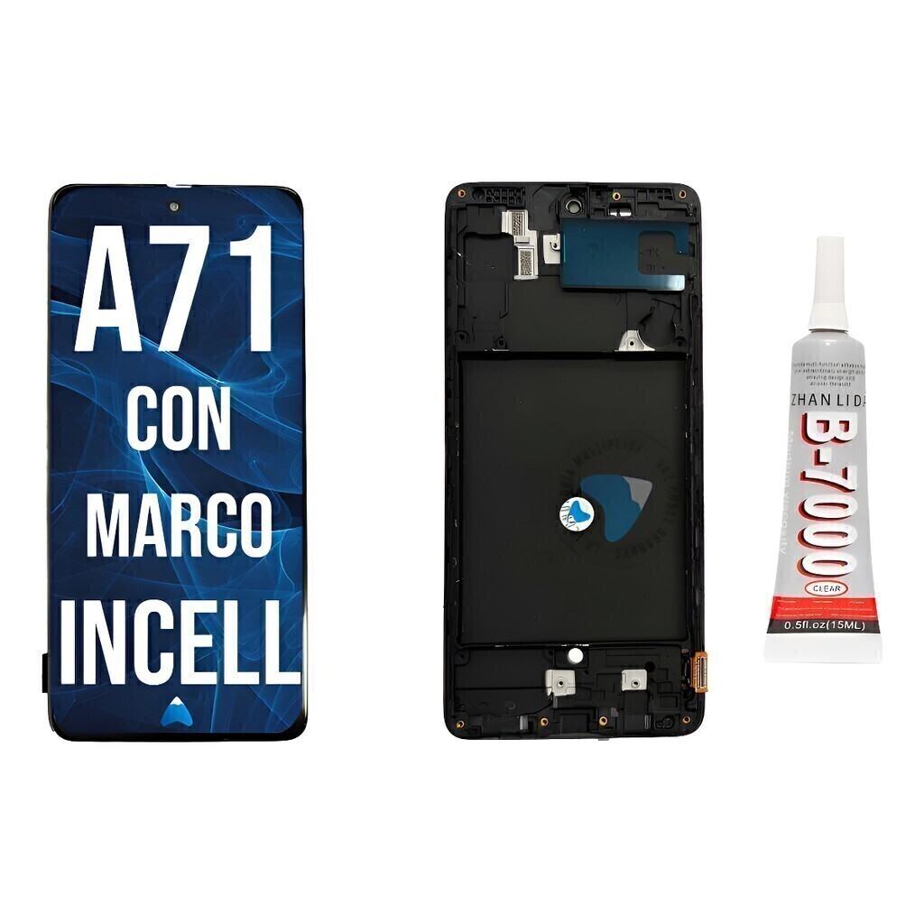 Modulo Pantalla Para Samsung A71 Incell Marco + Pegamento