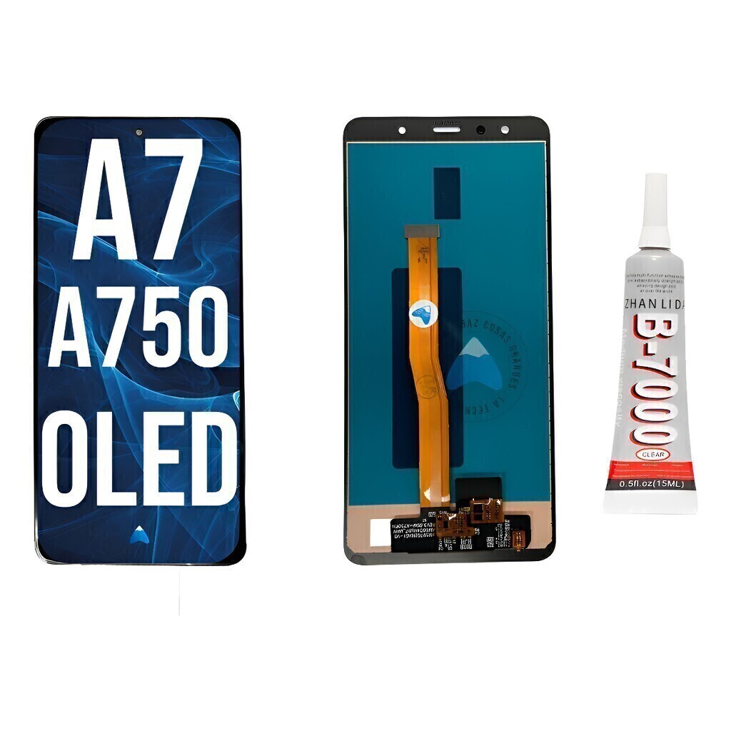 Modulo Compatible Samsung A7 2018 A750 Oled + Pegamento