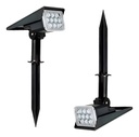 Estaca Solar Led 6w Jabalina Jardin Luz Neutra Set X2