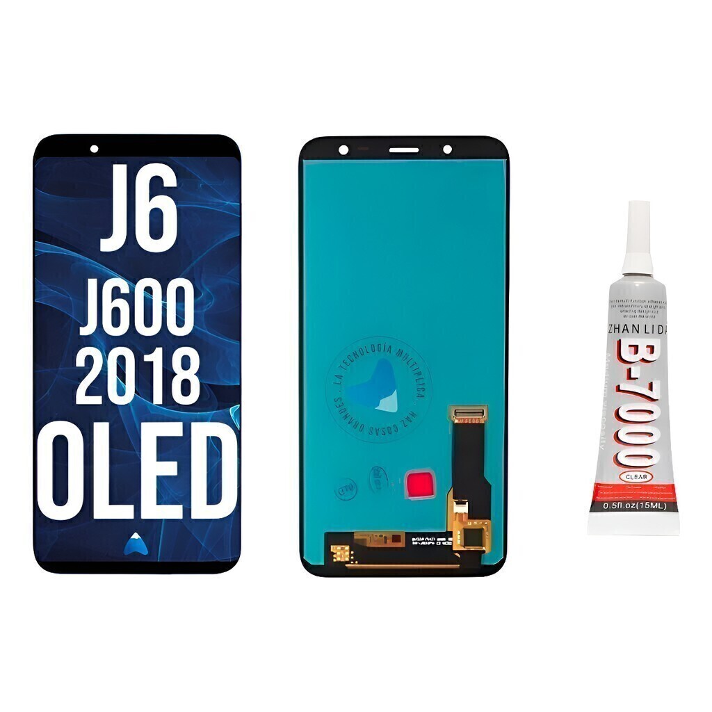 Módulo Display Samsung J6 J600 2018 Oled + Pegamento 15ml