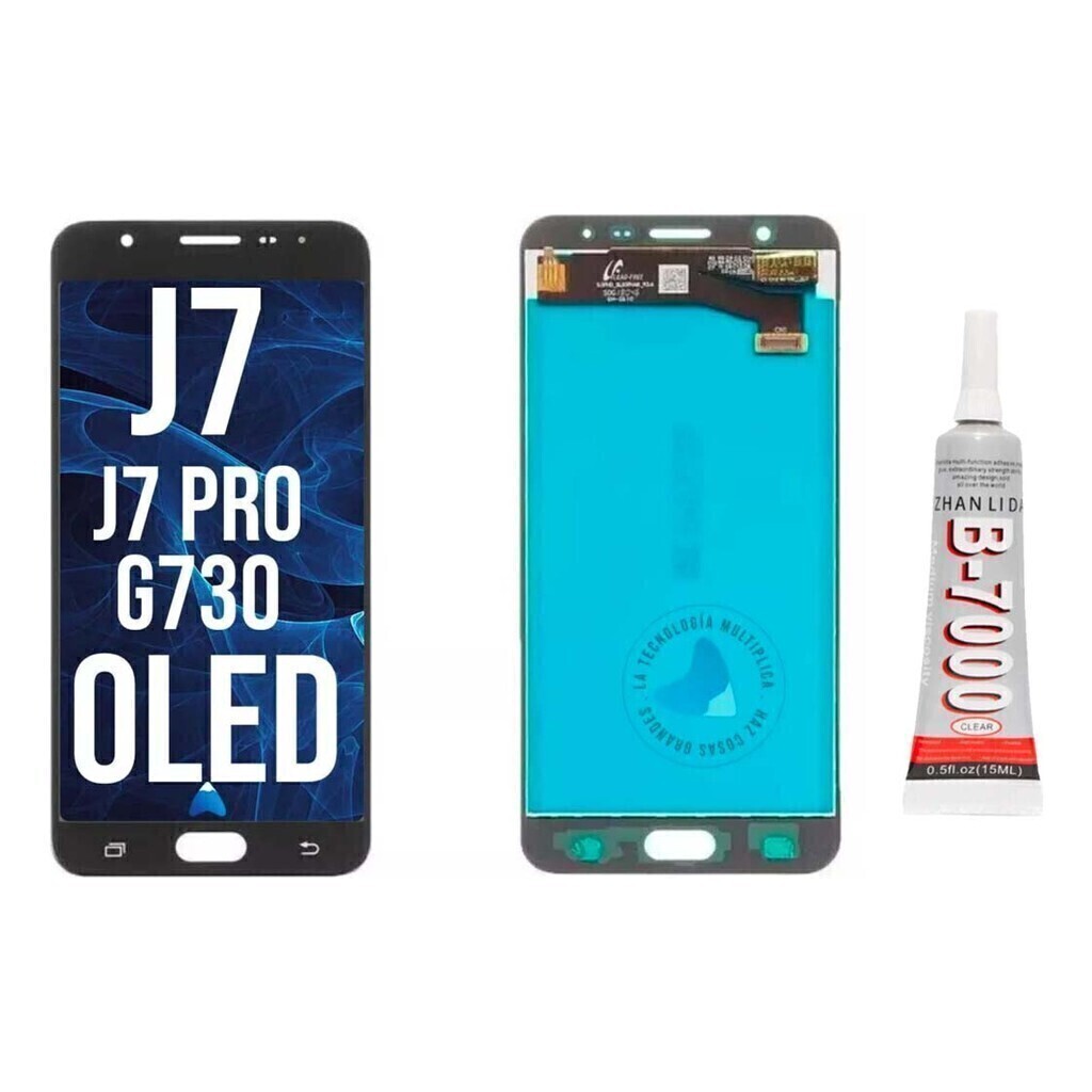 Modulo Compatible Samsung J7 Pro Oled J730 + Pegamento 15ml