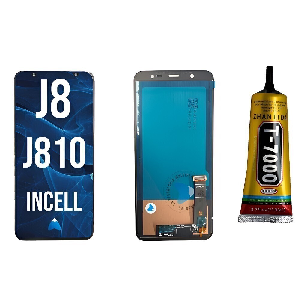 Modulo J8 2018 Para Samsung J810 Oled 2 Incell + T7000 110ml