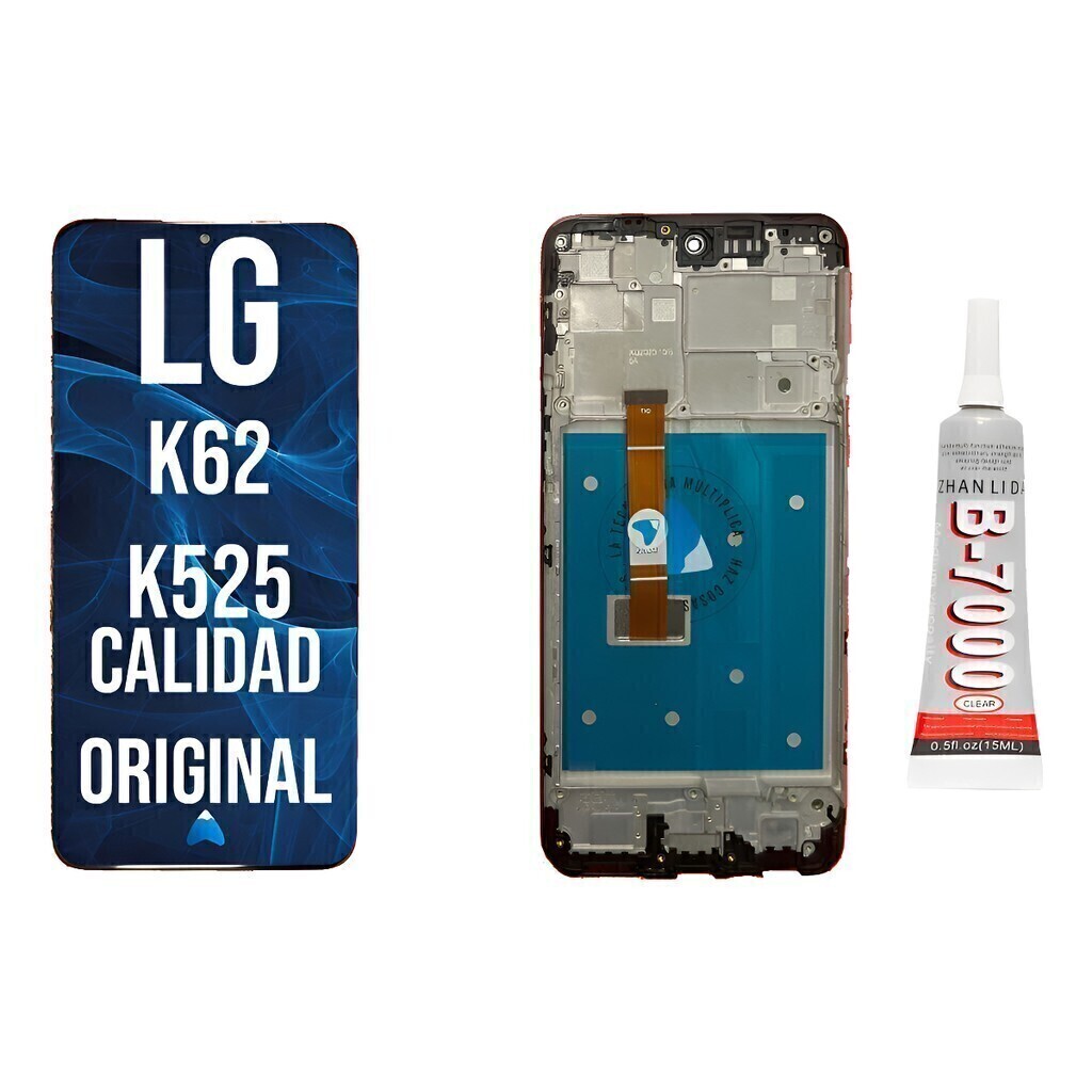 Modulo Para LG K62 K525 Con Marco Pantalla + Pegamento 15ml