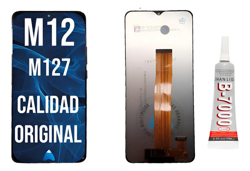 Modulo Para Samsung M12 M127 Pantalla Touch Oled + Pegamento