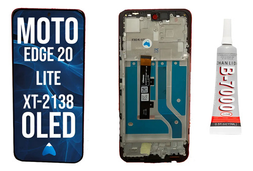 Modulo Compatibl Motorola Moto Edge 20 Lite Marco Pegamento
